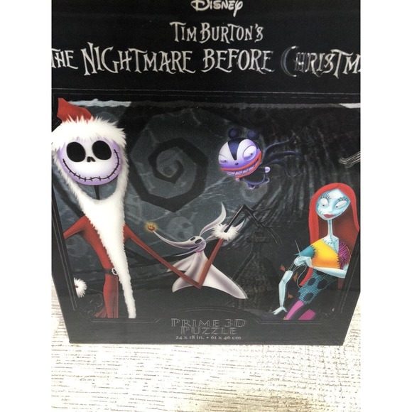 Disney The Nightmare Before Christmas 500 Piece Prime 3D Puzzle 24"X 18"/New - Picture 5 of 7